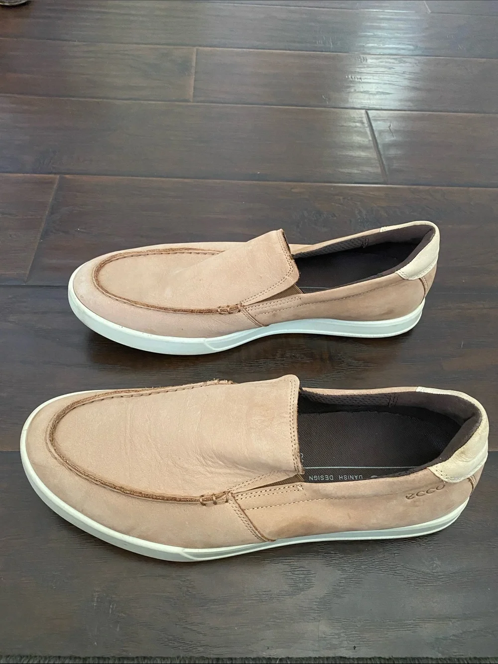 Ecco Danish Design leather upper lightweight loafers men’s size 11-11.5